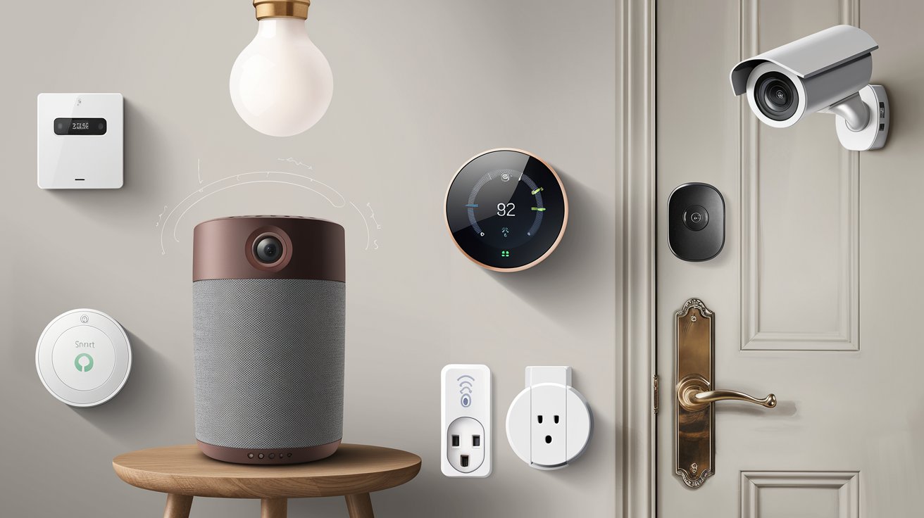 IoT devices and AI integration illustration